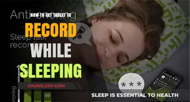 Record Sleep Patterns: Easy Tablet Setup for Overnight Monitoring