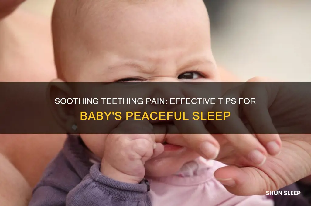 how to get teething baby to sleep