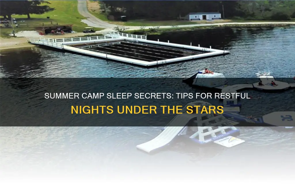 how to get the best sleep at summer camp