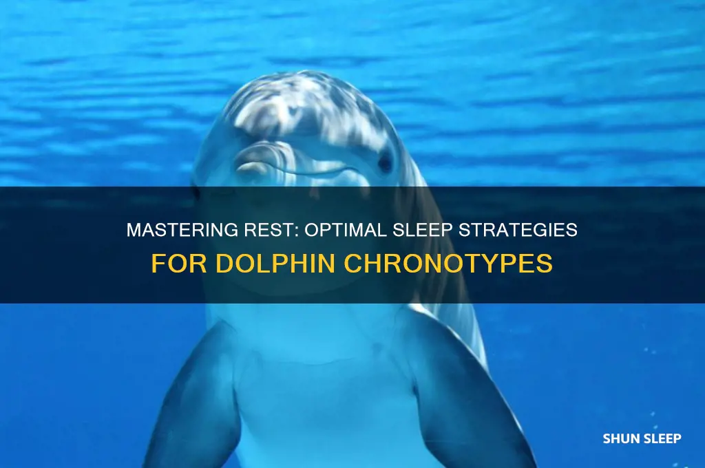 how to get the best sleep dolphin chronotype