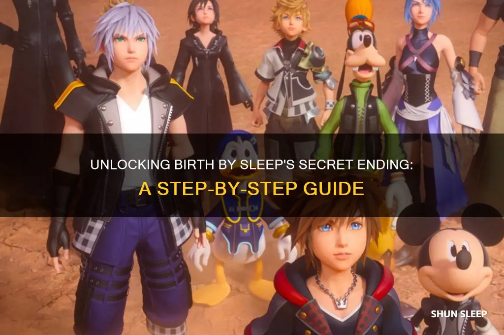 how to get the birth by sleep secret ending