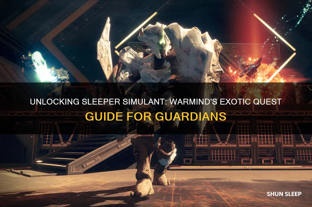 how to get the exotic sleeper simulant in warmind