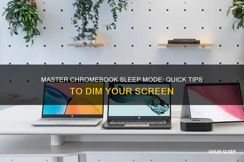 how to get the screen to sleep on a chromebook