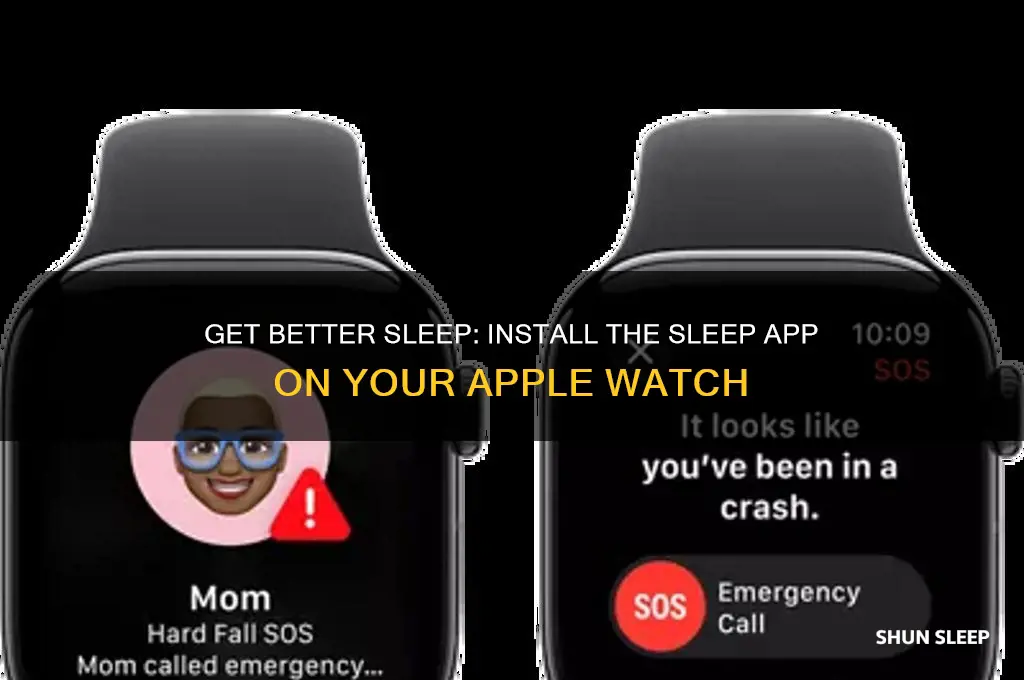 how to get the sleep app on apple watch