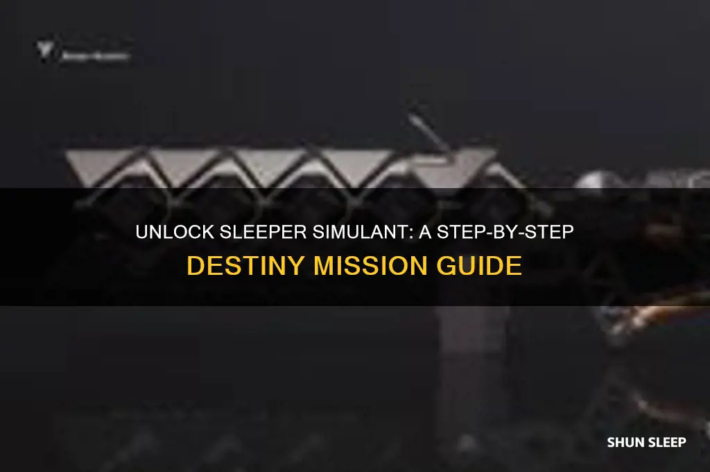 how to get the sleeper simulant mission