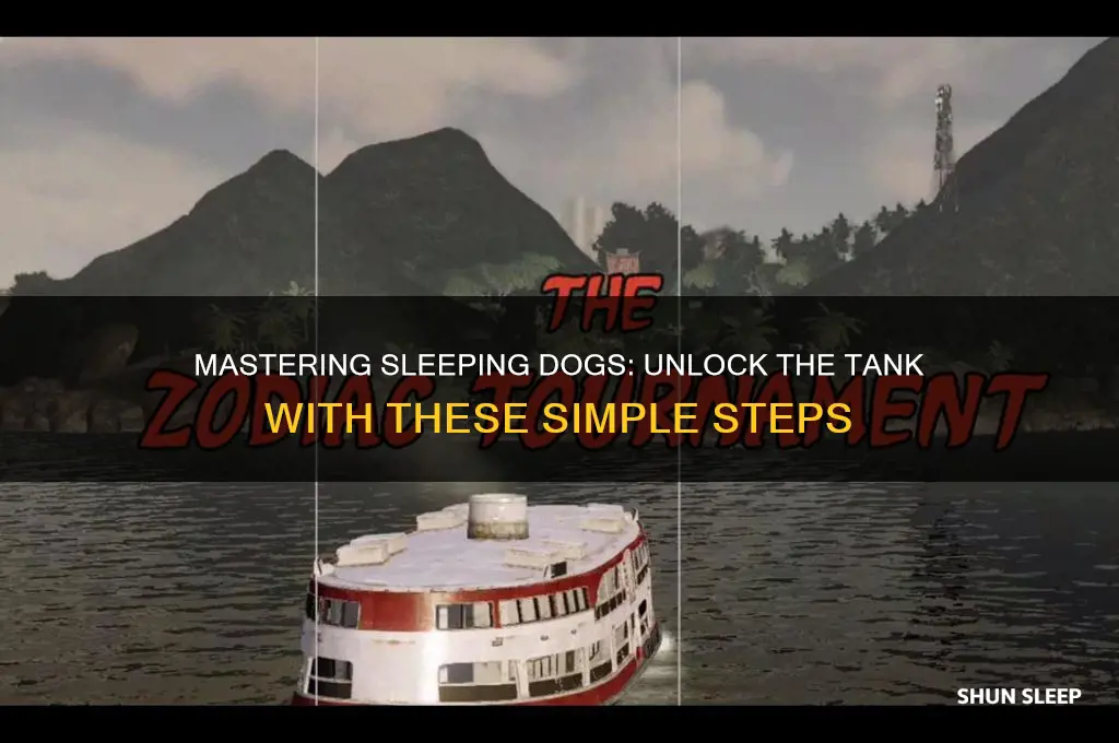 how to get the tank in sleeping dogs