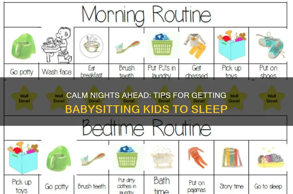 how to get thekidsyoure babysitting togo to sleep
