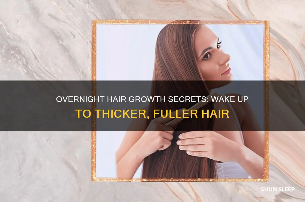 how to get thick hair while sleeping
