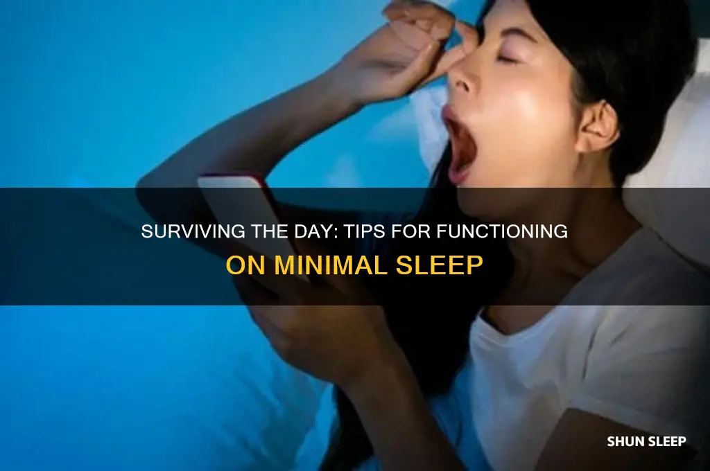 how to get through a day with little sleep