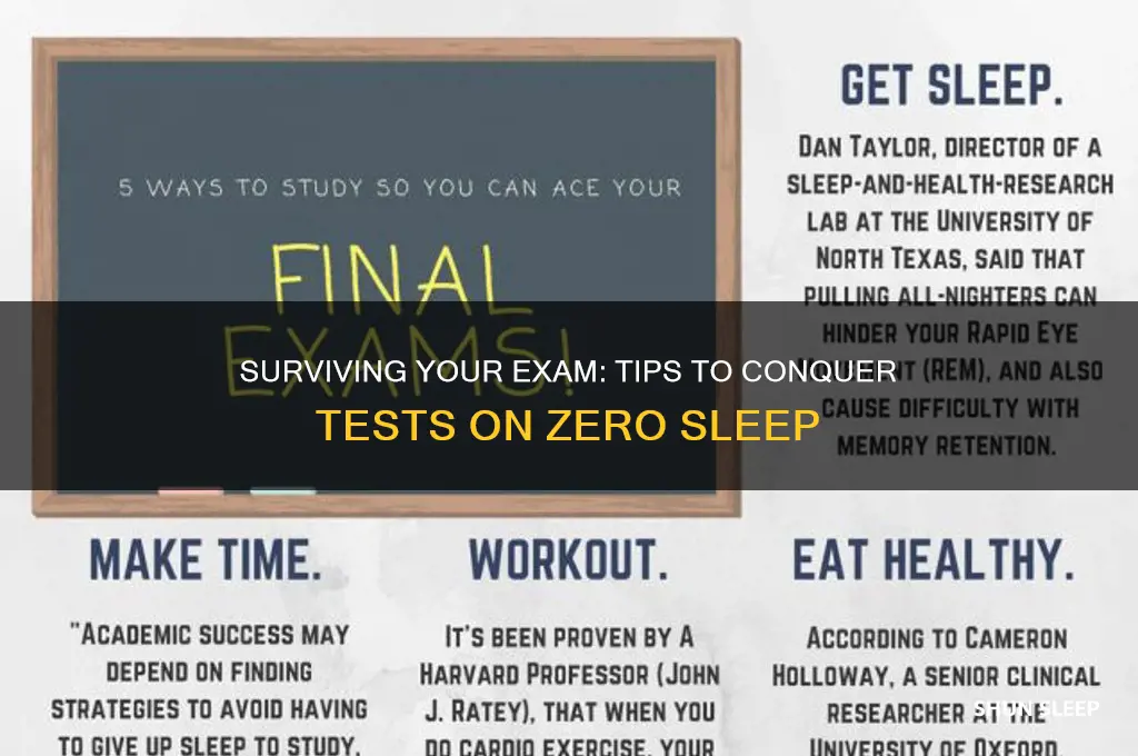 how to get through a test with no sleep