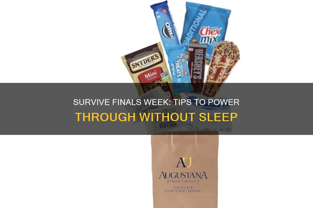 how to get through finals without sleep