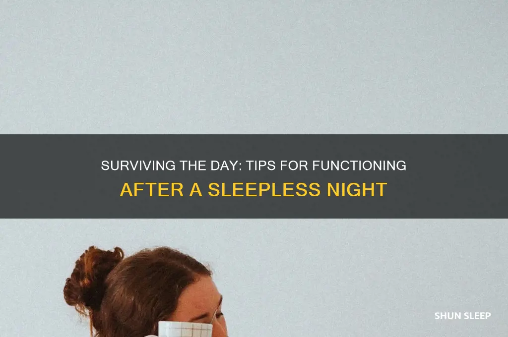 how to get thrpugh the day after no sleep