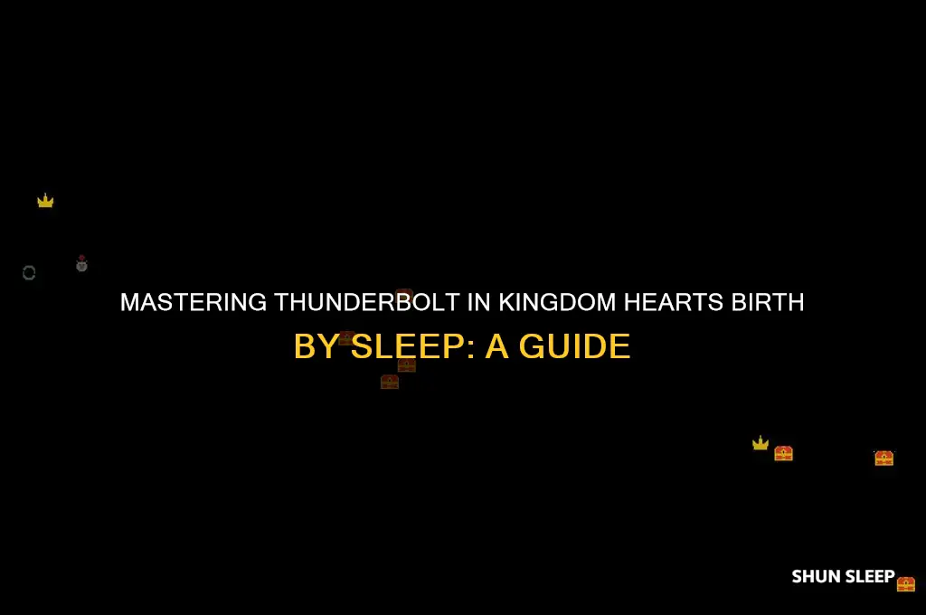 how to get thunderbolt kingdom hearts birth by sleep