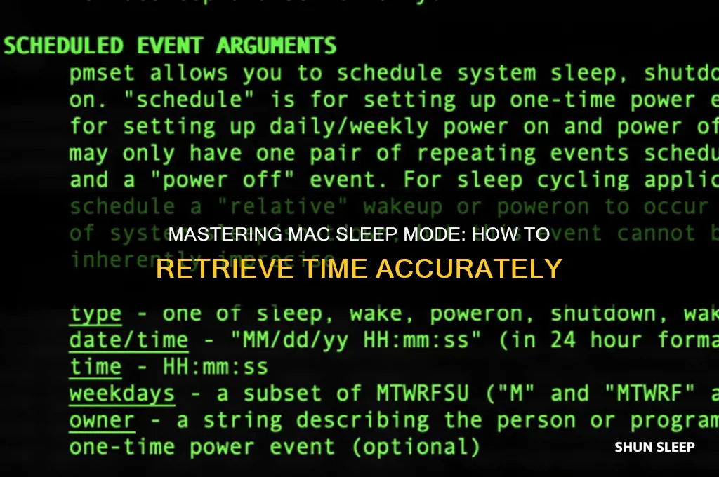 how to get time when mac sleeps