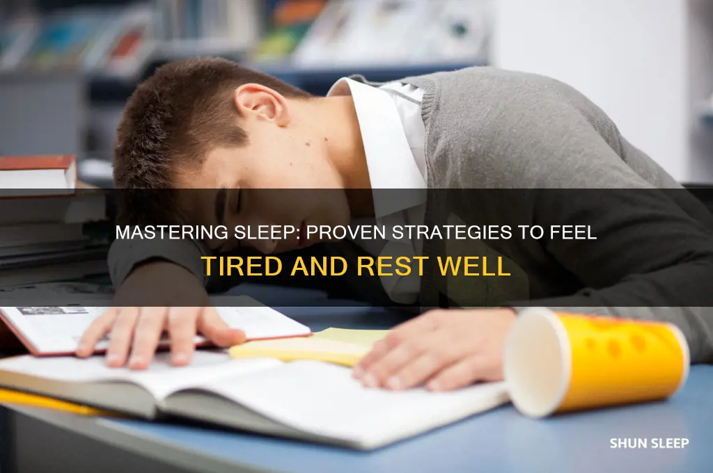 how to get tired and sleep