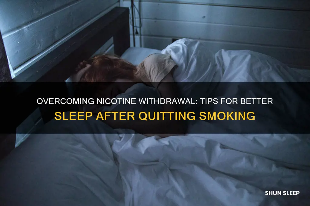 how to get to sleep after quitting smoking