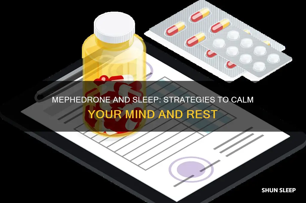 how to get to sleep after taking mephedrone