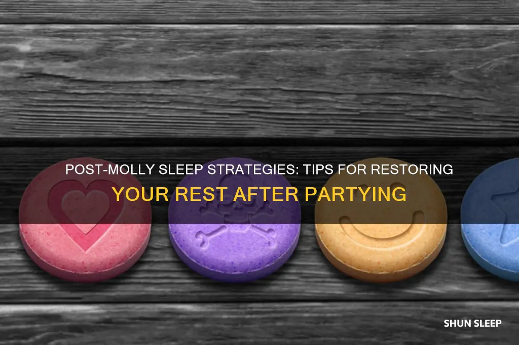 how to get to sleep after taking molly