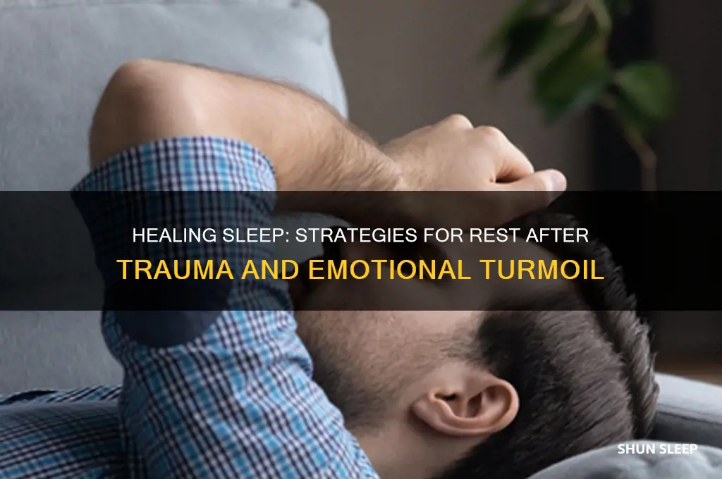 how to get to sleep after trauma