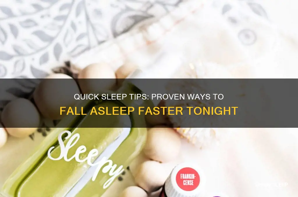 how to get to sleep faasterrr