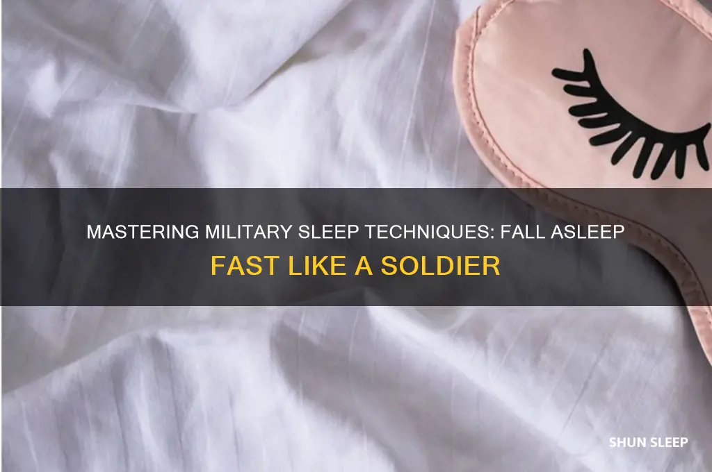 how to get to sleep fast army