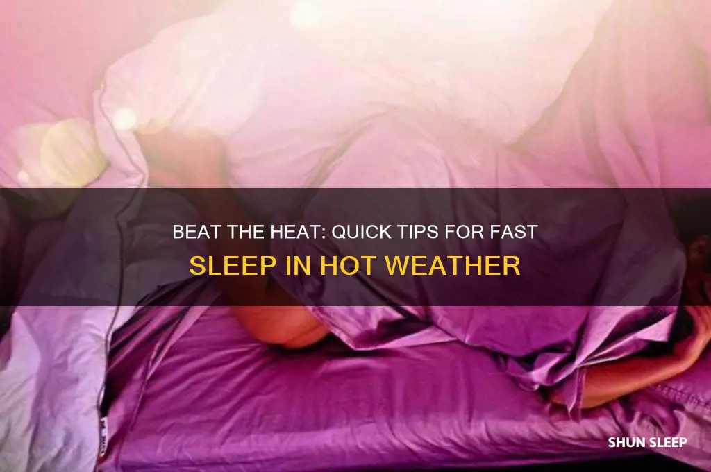 how to get to sleep fast in hot weather