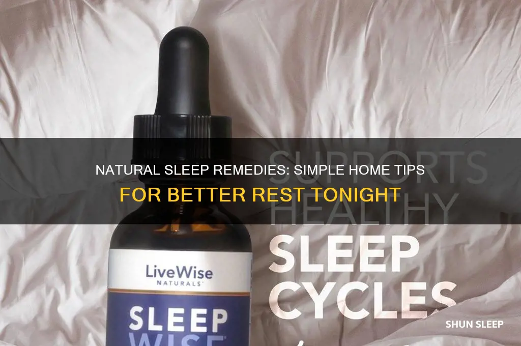 how to get to sleep home remedt