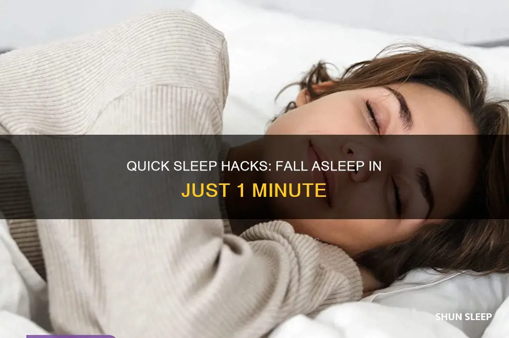 how to get to sleep in 1 min
