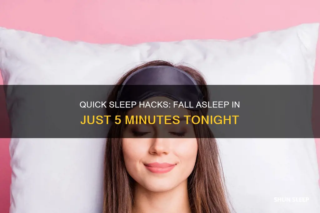 how to get to sleep in 5 minutes