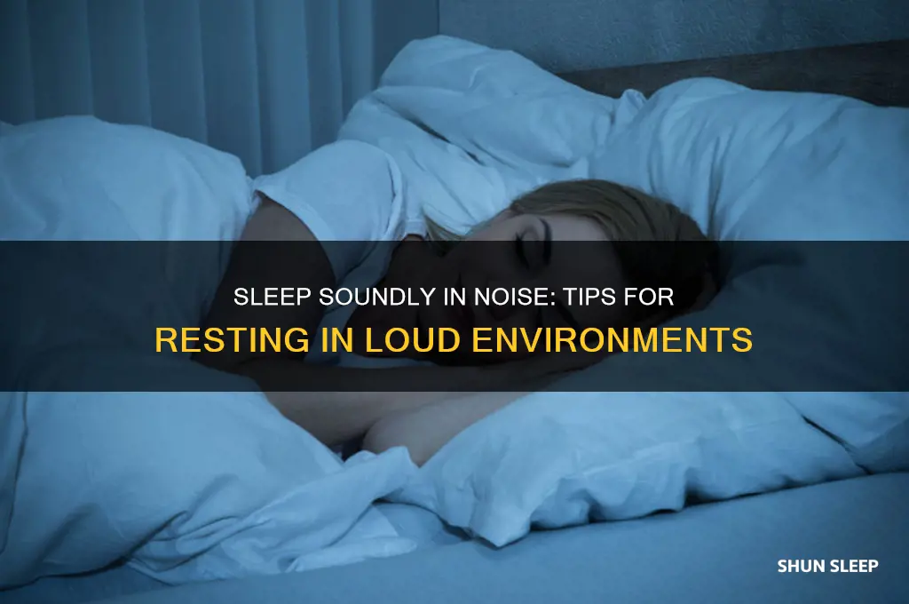 how to get to sleep in a loud place