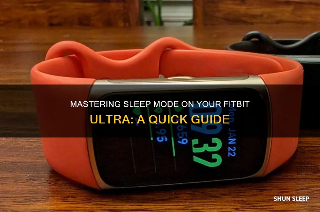 how to get to sleep mode fitbit ultra