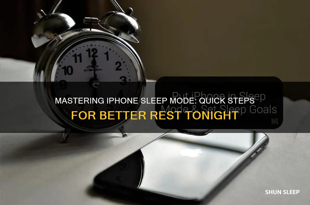 how to get to sleep mode on iphone
