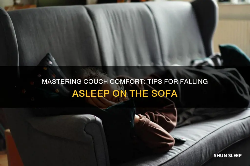 how to get to sleep on a couch
