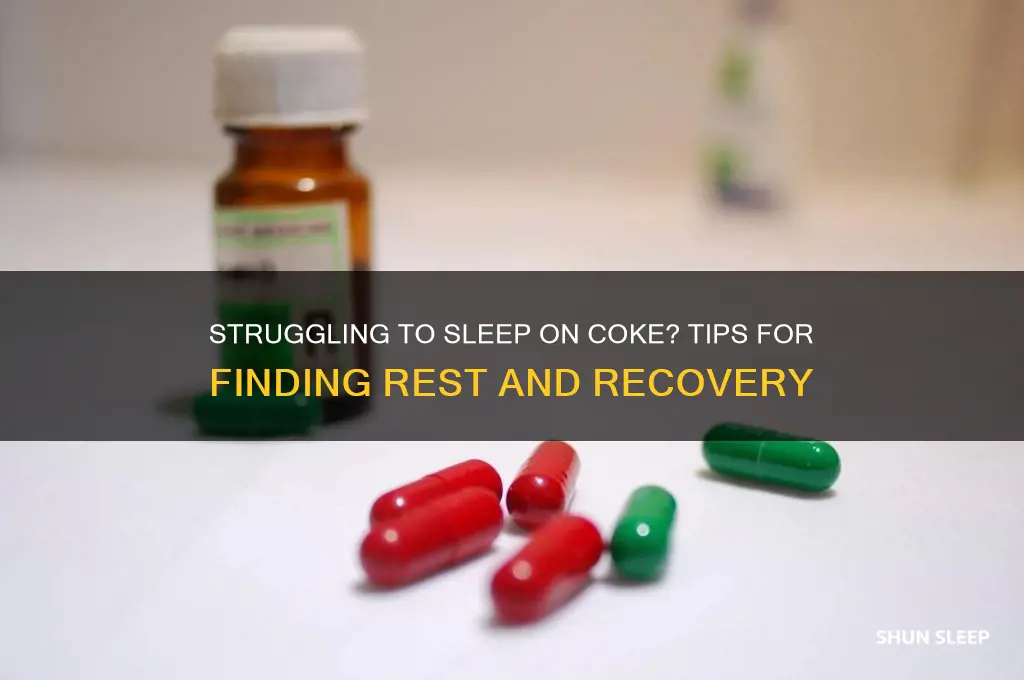 how to get to sleep on coke
