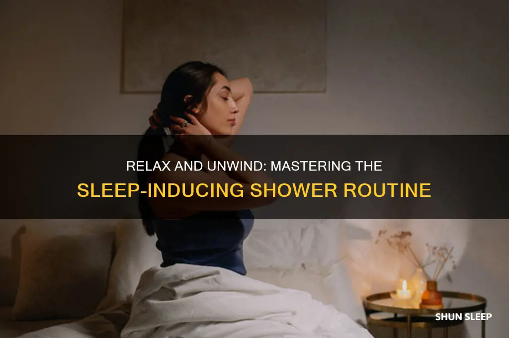 how to get to sleep shower