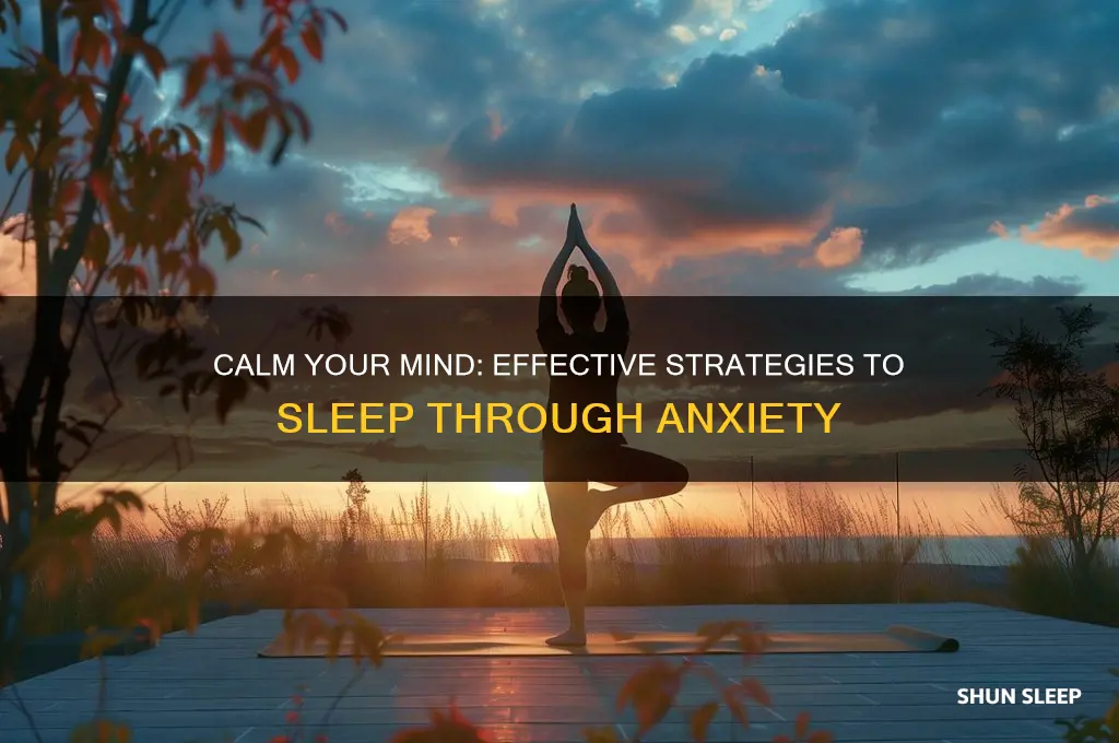how to get to sleep when anxious
