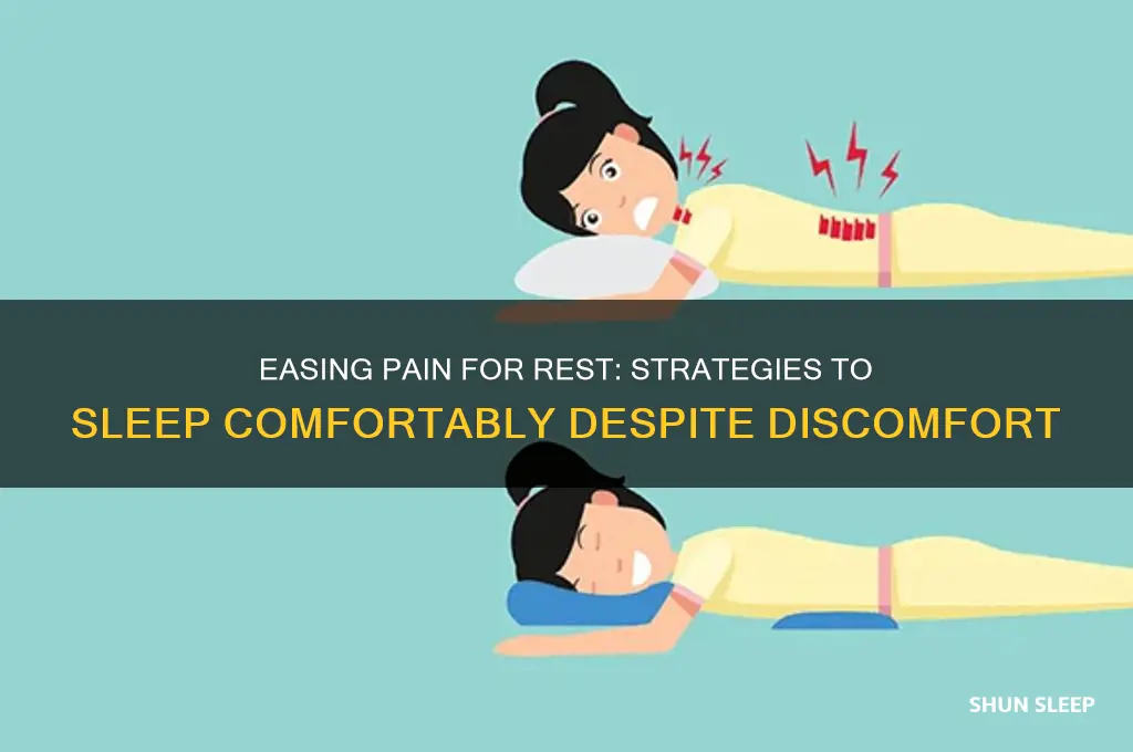 how to get to sleep when in pain