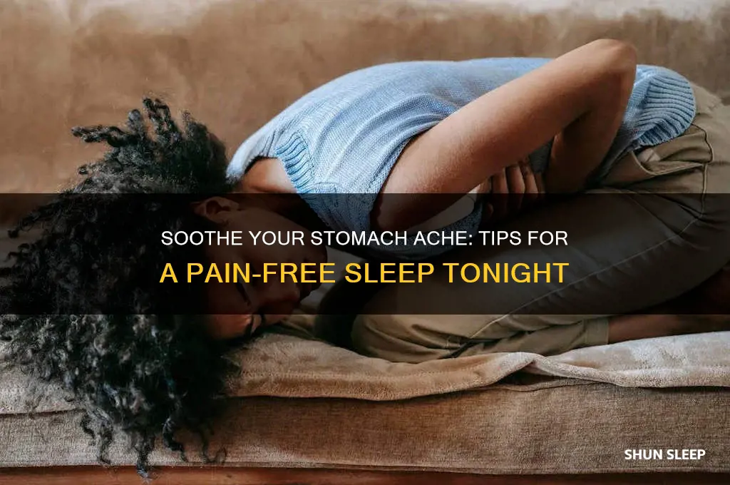 how to get to sleep when your stomach hurts
