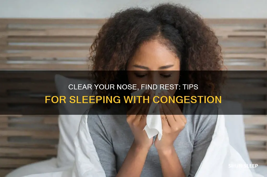 how to get to sleep with a blocked nose