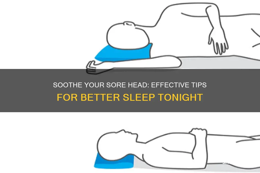 how to get to sleep with a sore head
