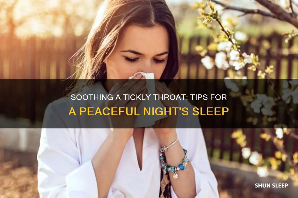how to get to sleep with a tickly throat