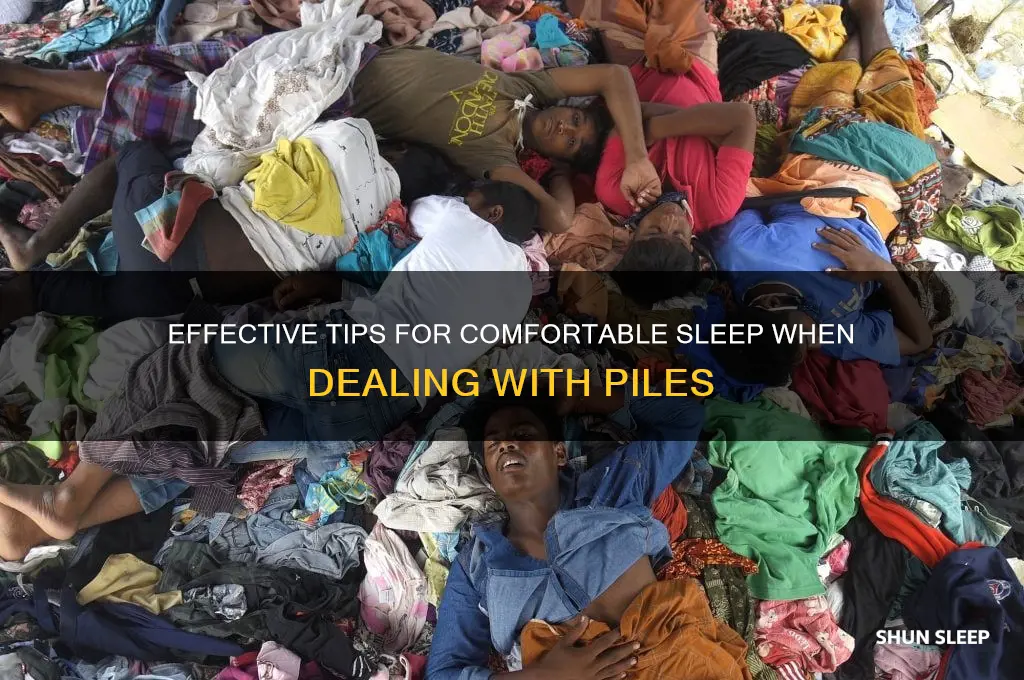 how to get to sleep with piles