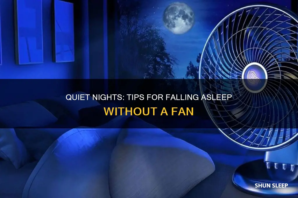 how to get to sleep without a fan