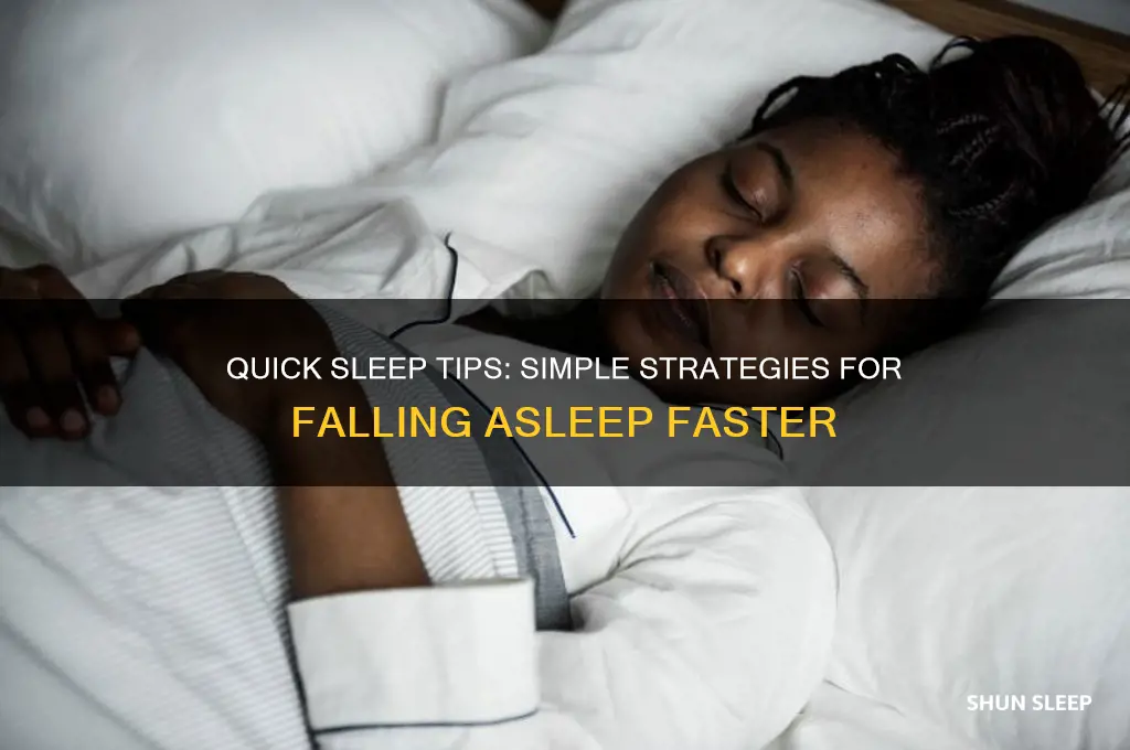 how to get to sleep wuick