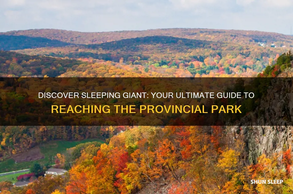 how to get to sleeping giant provincial park