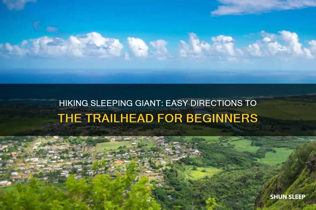 how to get to sleeping giant trail head