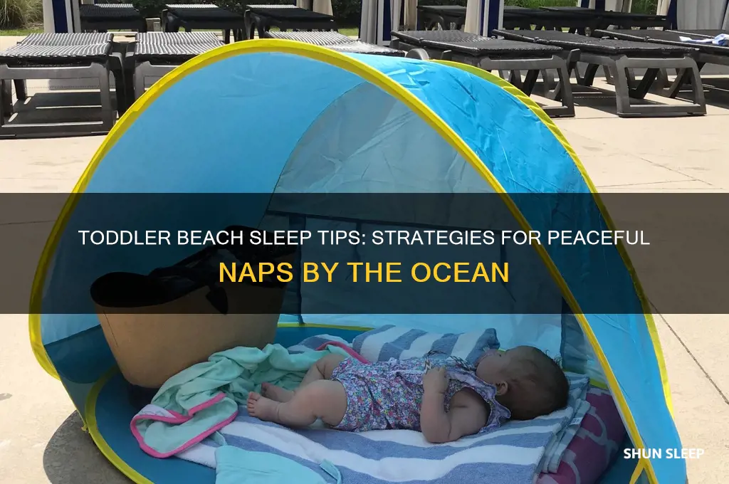 how to get toddler to sleep on beach
