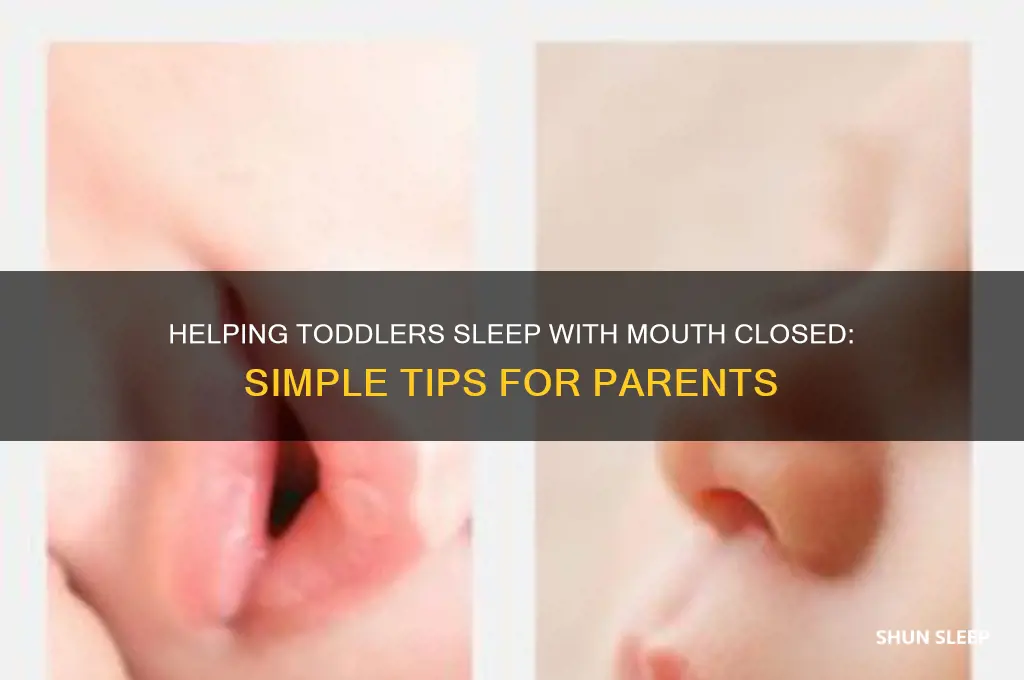 how to get toddler to sleep with mouth closed