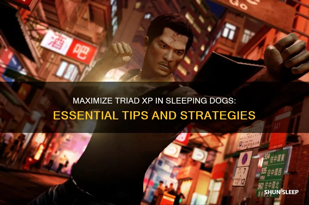how to get triad xp sleeping dogs