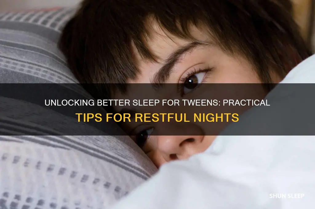 how to get tweens better sleep